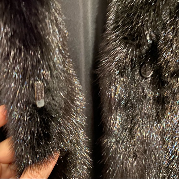 🌟HostPick🌟Real mink fur vintage coat - black - early 90s - Picture 7 of 17